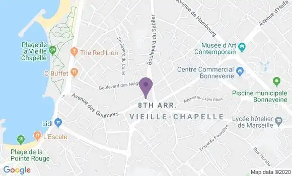 Localisation Banque Populaire Agence de Marseille Vieille Chapelle