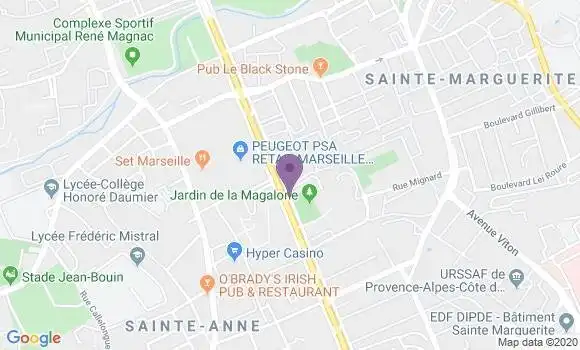 Localisation Banque Populaire Agence de Marseille Michelet Magalone