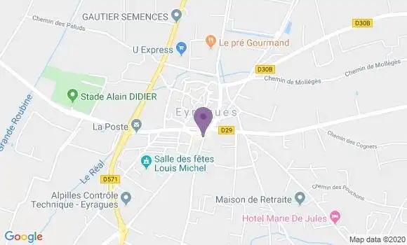 Localisation Banque Populaire Agence de Châteaurenard