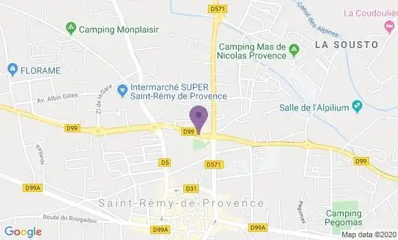 Localisation Banque Populaire Agence de Saint Rémy de Provence