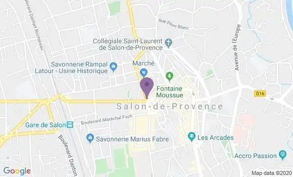 Localisation Banque Populaire Agence de Salon de Provence