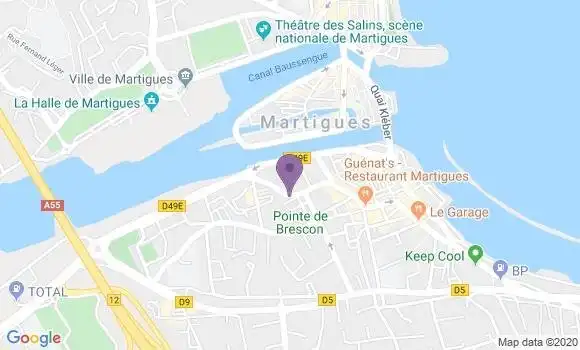 Localisation Banque Populaire Agence de Martigues