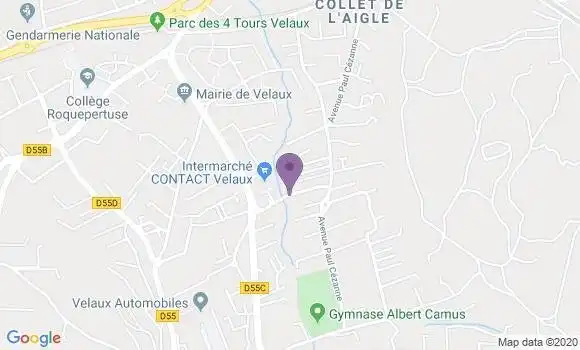 Localisation Banque Populaire Agence de Velaux