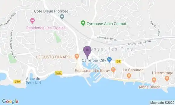 Localisation Banque Populaire Agence de Sausset les Pins
