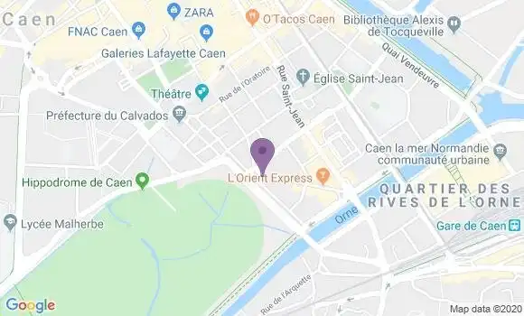 Localisation Banque Populaire Agence de Caen