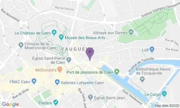 Localisation Banque Populaire Agence de Caen Courtonne