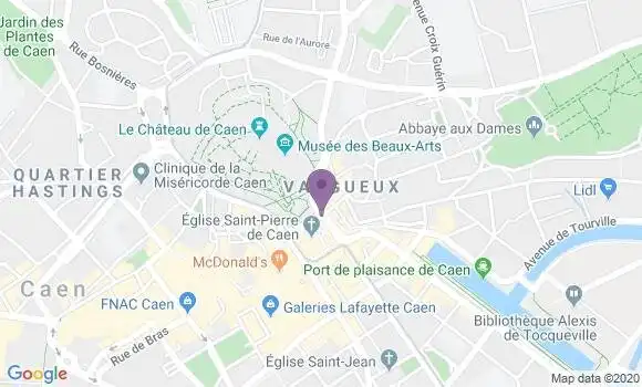 Localisation Banque Populaire Agence de Caen Beaulieu