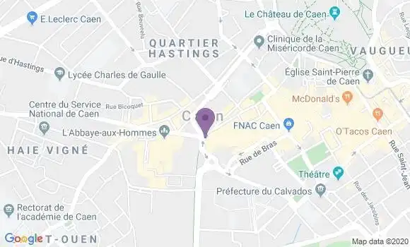 Localisation Banque Populaire Agence de Caen Saint Etienne