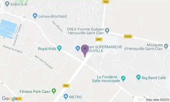 Localisation Banque Populaire Agence de Hérouville Saint Clair