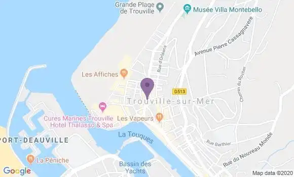 Localisation Banque Populaire Agence de Trouville sur Mer