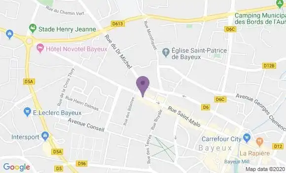 Localisation Banque Populaire Agence de Bayeux
