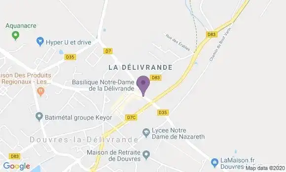 Localisation Banque Populaire Agence de Douvres la Délivrande