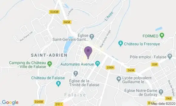 Localisation Banque Populaire Agence de Falaise