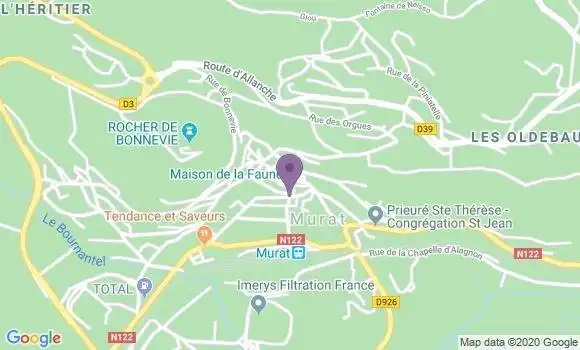 Localisation Banque Populaire Agence de Murat