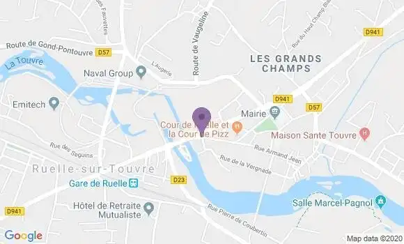Localisation Banque Populaire Agence de Ruelle sur Touvre