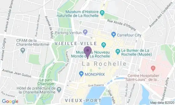Localisation Banque Populaire Agence de La Rochelle