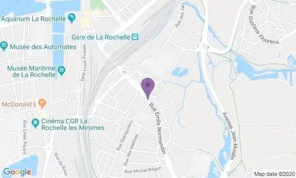 Localisation Banque Populaire Agence de La Rochelle Tasdon