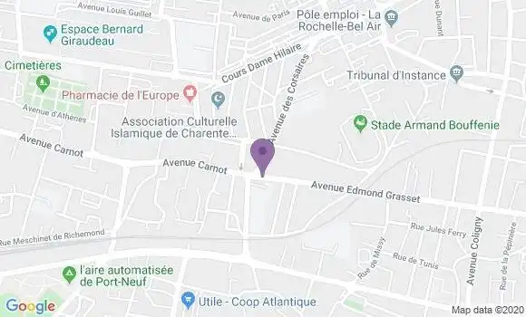 Localisation Banque Populaire Agence de La Rochelle Saint Maurice