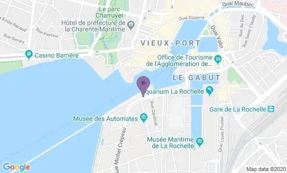Localisation Banque Populaire Agence de La Rochelle les Minimes