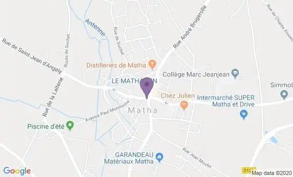 Localisation Banque Populaire Agence de Matha