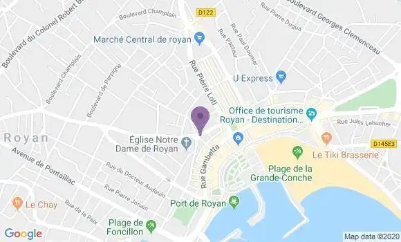 Localisation Banque Populaire Agence de Royan