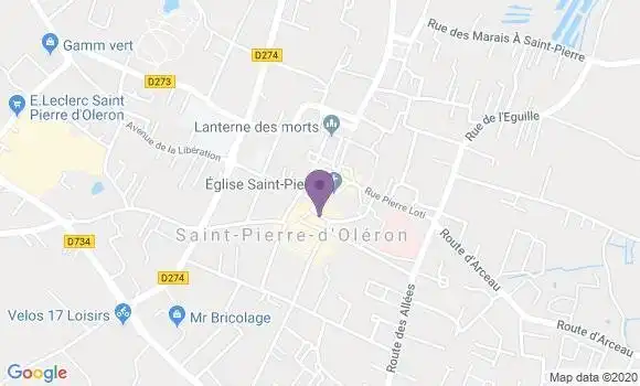 Localisation Banque Populaire Agence de Saint Pierre d