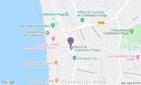 Localisation Banque Populaire Agence de Châtelaillon Plage