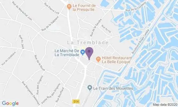 Localisation Banque Populaire Agence de La Tremblade