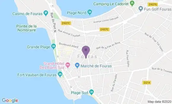 Localisation Banque Populaire Agence de Fouras