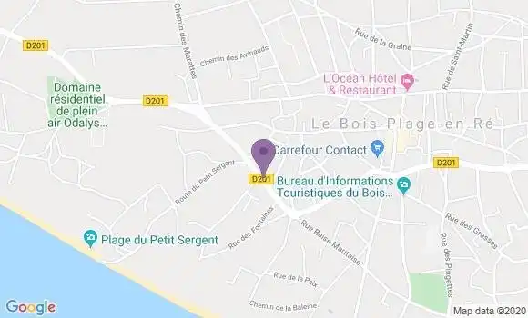 Localisation Banque Populaire Agence de Le Bois Plage en Ré