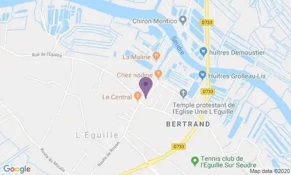 Localisation Banque Populaire Agence de Saujon