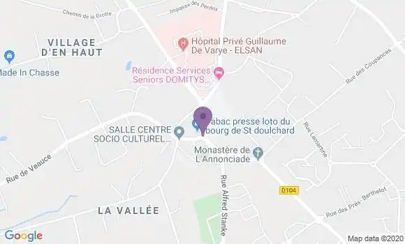 Localisation Banque Populaire Agence de Saint Doulchard