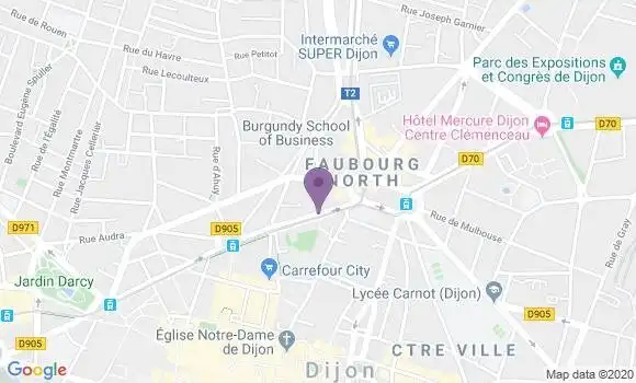Localisation Banque Populaire Agence de Dijon Trémouille