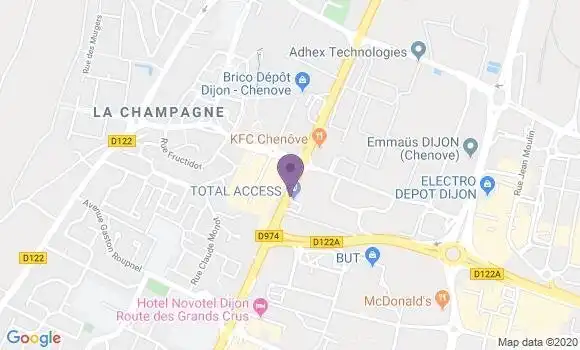 Localisation Banque Populaire Agence de Chenôve