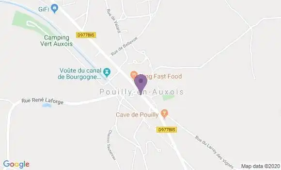 Localisation Banque Populaire Agence de Pouilly en Auxois