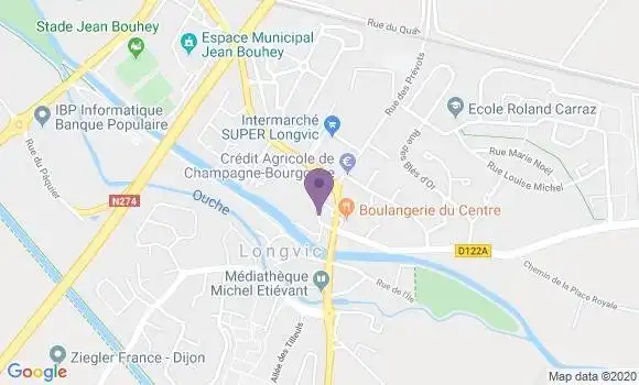 Localisation Banque Populaire Agence de Longvic