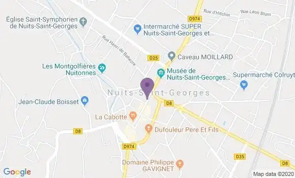 Localisation Banque Populaire Agence de Nuits Saint Georges