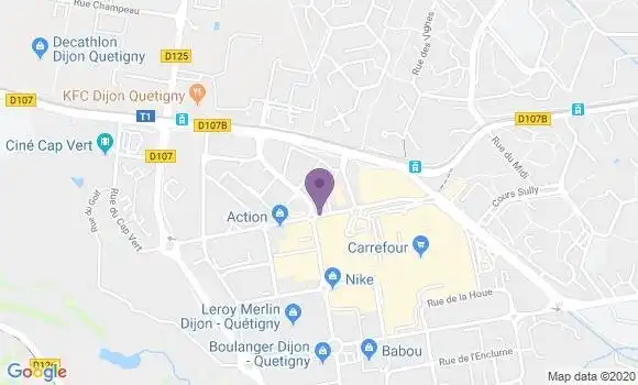 Localisation Banque Populaire Agence de Quetigny Grand Marche