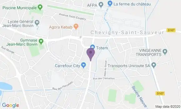 Localisation Banque Populaire Agence de Chevigny Saint Sauveur