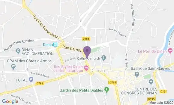 Localisation Banque Populaire Agence de Dinan