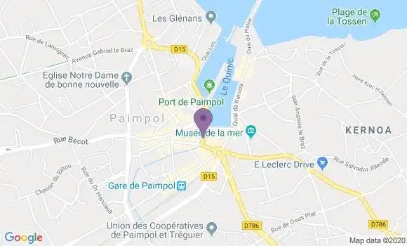 Localisation Banque Populaire Agence de Paimpol