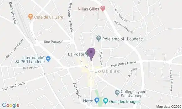 Localisation Banque Populaire Agence de Loudéac
