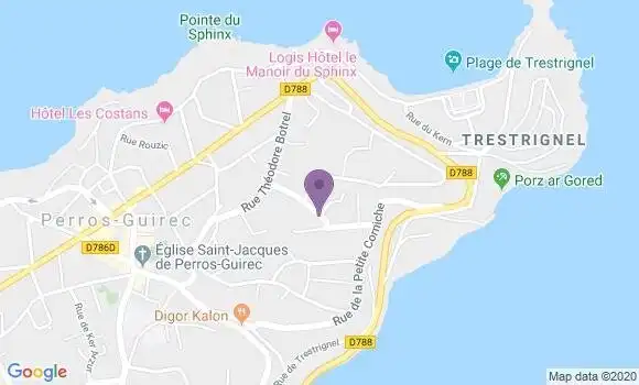 Localisation Banque Populaire Agence de Perros Guirec