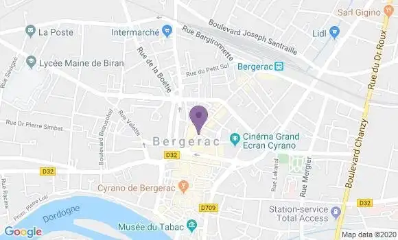Localisation Banque Populaire Agence de Bergerac