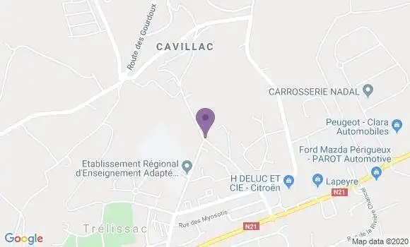 Localisation Banque Populaire Agence de Trélissac