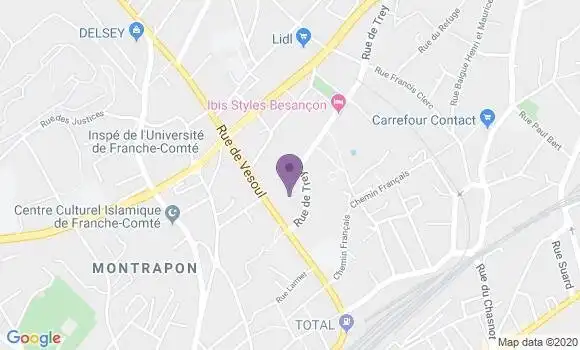 Localisation Banque Populaire Agence de Besançon Saint Claude