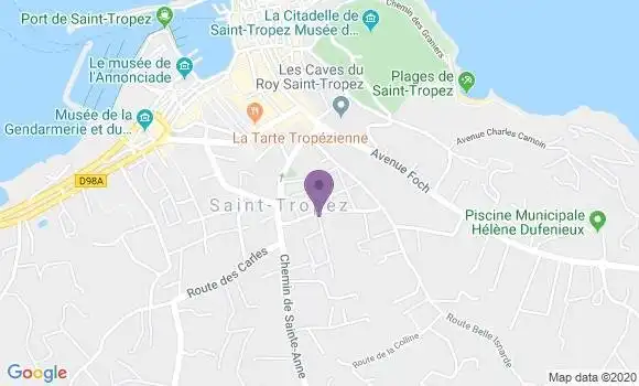 Localisation LCL Agence de Saint Tropez