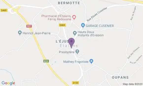 Localisation Banque Populaire Agence de Valdahon