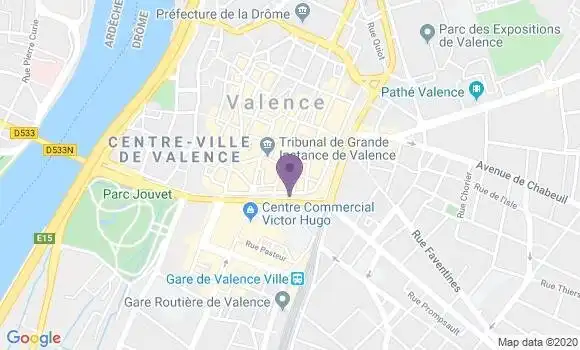 Localisation Banque Populaire Agence de Valence