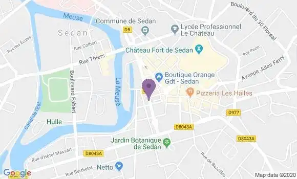 Localisation LCL Agence de Sedan
